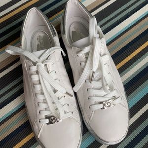 MICHAEL Michael Kors Kyle White Leather Sneakers